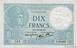 10 Francs MINERVE modifié FRANCE  1941 F.07.30 SUP