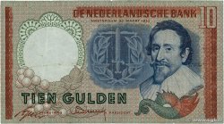 10 Gulden NETHERLANDS  1953 P.085 F-