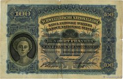 100 Francs SWITZERLAND  1943 P.35q F-