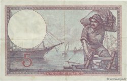 5 Francs FEMME CASQUÉE FRANCE 1924 F.03.08 VF