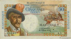 50 Francs Belain d Esnambuc MARTINIQUE  1946 P.30a