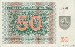50 Talonas LITUANIA  1991 P.37b SC
