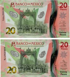 20 Pesos Lot MEXIQUE  2021 P.132