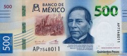 500 Pesos MEXICO  2017 P.136 SC+