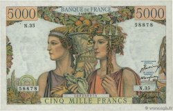 5000 Francs TERRE ET MER FRANCE 1949 F.48.02 TTB+