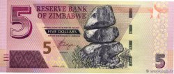 5 Dollars ZIMBABWE  2019 P.102 UNC