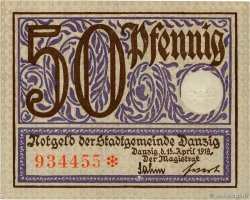 50 Pfennig DANZIG  1919 P.11 AU