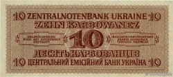 10 Karbowanez UKRAINE  1942 P.052 VF