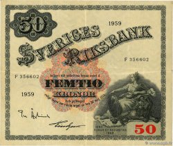 50 Kronor SWEDEN  1959 P.47a VF