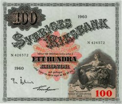 100 Kronor SWEDEN  1960 P.48b VF+