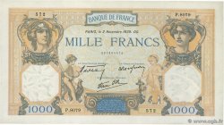 1000 Francs CÉRÈS ET MERCURE type modifié FRANCE  1939 F.38.38
