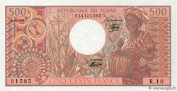 500 Francs CHAD  1984 P.06 UNC-