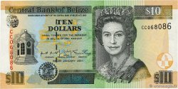 10 Dollars Numéro spécial BELIZE 2001 P.62b