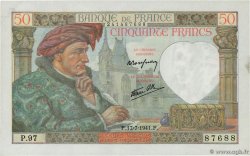 50 Francs JACQUES CŒUR FRANCE  1941 F.19.12 UNC-