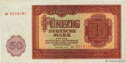 50 Deutsche Mark ALLEMAGNE RÉPUBLIQUE DÉMOCRATIQUE  1955 P.20a TTB