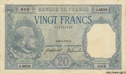 20 Francs BAYARD FRANCE  1918 F.11.03 SUP