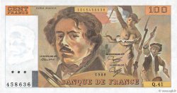 100 Francs DELACROIX modifié FRANCE  1980 F.69.04a SPL+