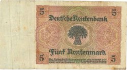 5 Rentenmark ALLEMAGNE  1926 P.169 TB
