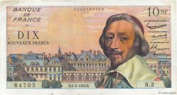10 Nouveaux Francs RICHELIEU FRANKREICH  1959 F.57.01 SS to VZ