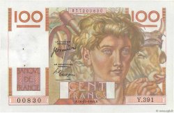 100 Francs JEUNE PAYSAN FRANCIA  1950 F.28.28 SPL a AU
