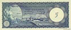 5 Gulden NETHERLANDS ANTILLES  1962 P.01a