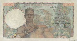 1000 Francs FRENCH WEST AFRICA (1895-1958)  1951 P.42 VF+
