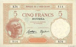 5 Francs NOUVELLE CALÉDONIE  1940 P.36b EBC