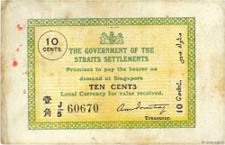 10 Cents MALAISIE - ÉTABLISSEMENTS DES DÉTROITS 1917 P.06b TTB