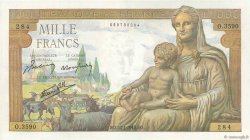 1000 Francs DÉESSE DÉMÉTER FRANCIA  1943 F.40.17 EBC