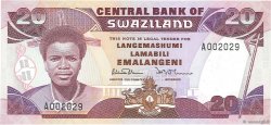 20 Emalangeni SWAZILAND  1986 P.16a FDC