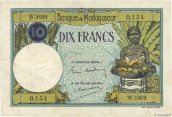 10 Francs MADAGASCAR  1937 P.036 TTB+