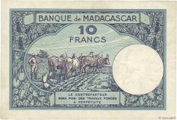 10 Francs MADAGASCAR  1937 P.036 MBC+