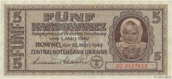 5 Karbowanez UKRAINE  1942 P.051 SPL