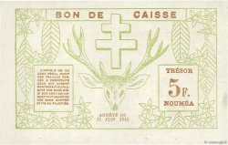 5 Francs NEW CALEDONIA  1943 P.58 XF