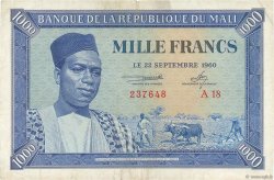 1000 Francs MALI  1960 P.04 TTB
