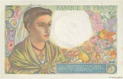 5 Francs BERGER FRANKREICH  1943 F.05.04 fST+