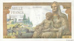 1000 Francs DÉESSE DÉMÉTER FRANCE  1942 F.40.13