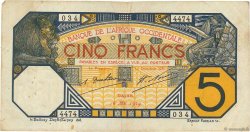 5 Francs DAKAR AFRIQUE OCCIDENTALE FRANÇAISE (1895-1958) Dakar 1929 P.05Be