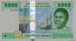 5000 Francs ZENTRALAFRIKANISCHE LÄNDER  2002 P.109T
