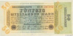50 Milliards Mark GERMANIA  1923 P.120a AU