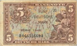 5 Deutsche Mark GERMAN FEDERAL REPUBLIC  1948 P.04a S