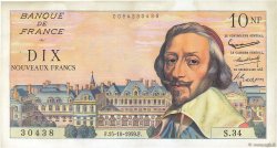 10 Nouveaux Francs RICHELIEU FRANCE  1959 F.57.03
