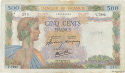 500 Francs LA PAIX FRANCE  1944 F.32.46 TB+