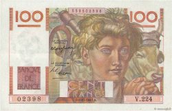 100 Francs JEUNE PAYSAN FRANCE  1947 F.28.16 XF