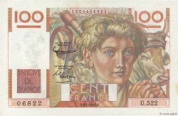 100 Francs JEUNE PAYSAN FRANCE  1953 F.28.35 SPL+