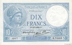 10 Francs MINERVE modifié FRANCE  1939 F.07.04