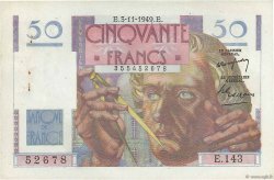 50 Francs LE VERRIER FRANKREICH  1949 F.20.13