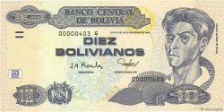 10 Bolivianos BOLIVIA  2005 P.228 FDC