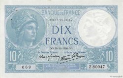 10 Francs MINERVE modifié FRANCIA  1940 F.07.21
