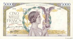 5000 Francs VICTOIRE Impression à plat FRANCE  1942 F.46.35